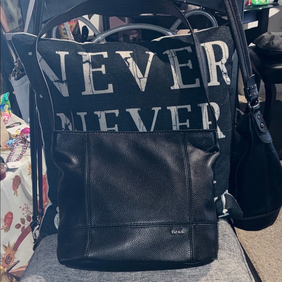 The Sak Handbags - The Sak Black Leather Shoulder Bag no call outs